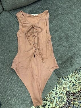 TULAROSA! One-Piece Bodysuit in Dusty Rose